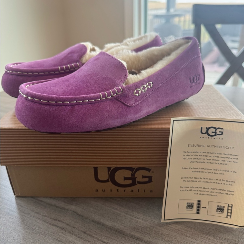 UGG Purple Ansley Moccasins